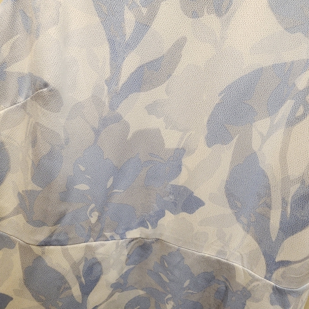 BANANA REPUBLIC Light Blue Lightweight Floral Sleeveless Formal  Dress S - Picture 10 of 11